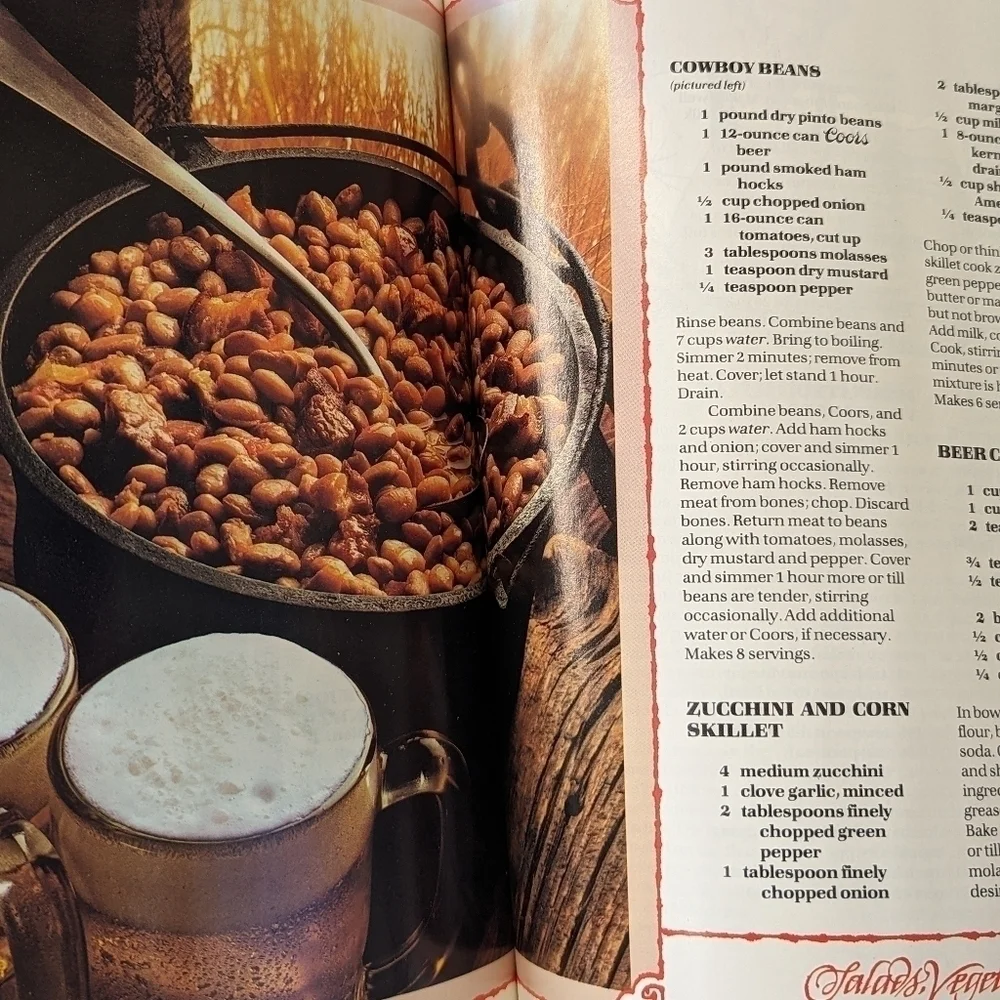 Vintage 1981 A Taste of the West from Coors Cookbook Hardcover